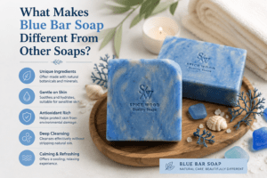 Blue bar soap